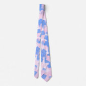 Cravate Confetti rose et bleu (Dos)