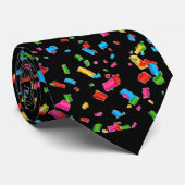 Cravate Confettis colorés (Roulé)