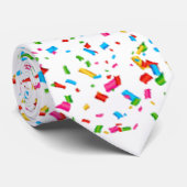 Cravate Confettis colorés (Roulé)