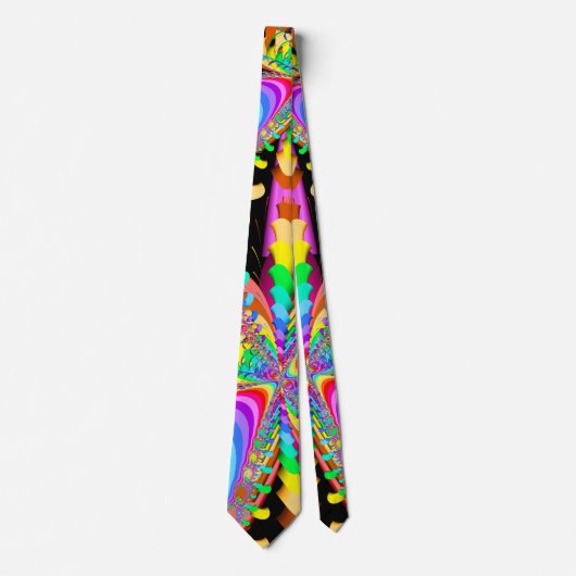 Cravate Confettis de fractale (Devant)