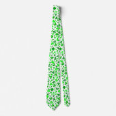 Cravate Confettis de trèfles verts de la Saint-Patrick (Devant)