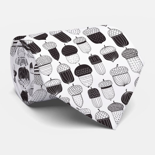 Cravate Conflit de Doodle motif d'automne (Roulé)
