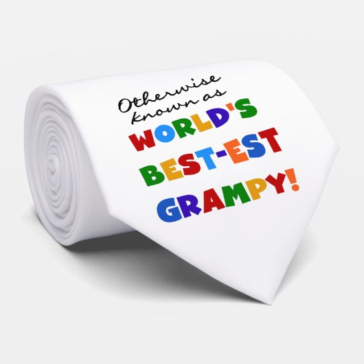 Cravate Connu par ailleurs comme le meilleur cadeau Grampy (Roulé)