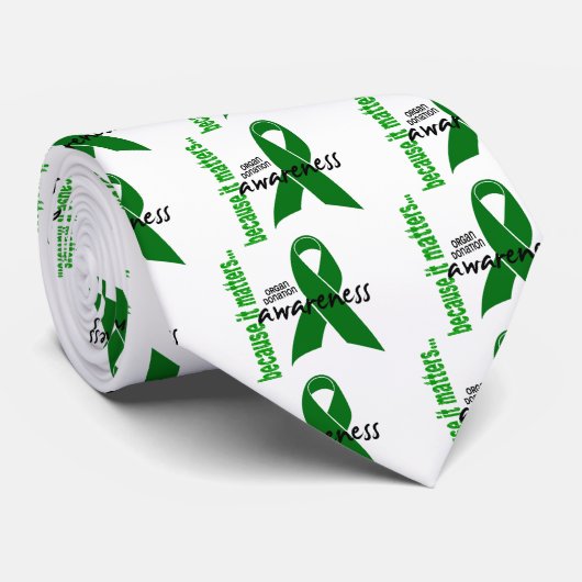 Cravate Conscience de donation d'organe (Roulé)