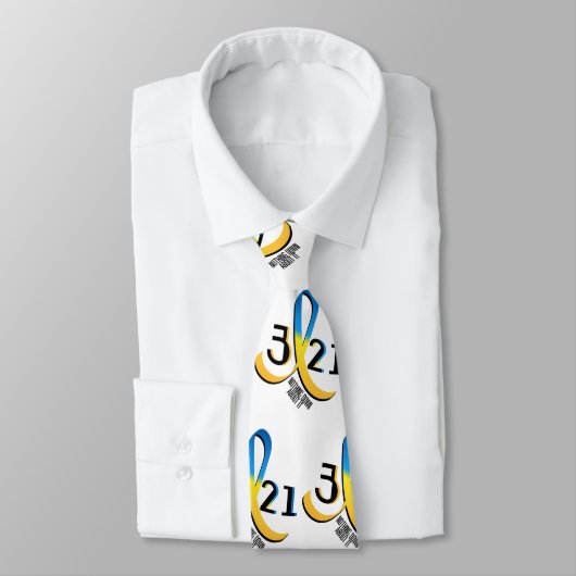 Cravate Conscience de syndrome de Down (Attaché)