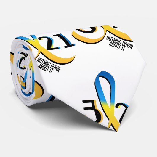 Cravate Conscience de syndrome de Down (Roulé)