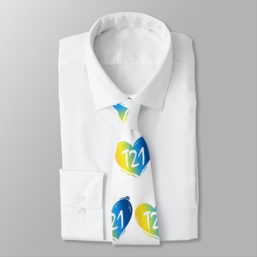 Cravate Conscience de T21 syndrome de Down (Attaché)