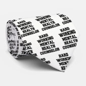 Cravate Conseillère en santé mentale au travail difficile (Roulé)