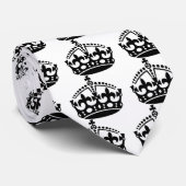 Cravate CONSERVER LE motif de couronne CALM (Roulé)