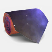 Cravate Constellations de galaxie Abstraite Art numérique (Roulé)