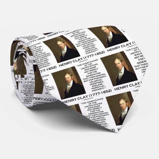 Cravate Constitution de Henry Clay de postérité des (Roulé)