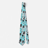 Cravate Contour Hawaii Tropical Lily et Protea Floral (Devant)