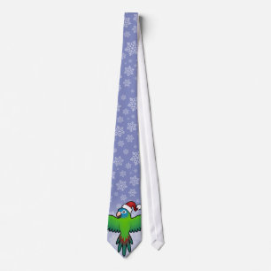 Cravate Conure de Noël / Loriquet / Perroquet