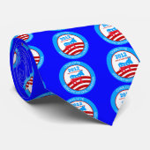 Cravate Convention 2012 de Charlotte Démocrate (Roulé)