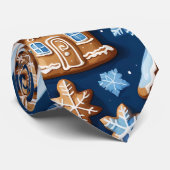 Cravate Cookies de Noël brasserie de gingembre Fête d'hive (Roulé)