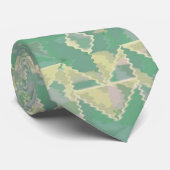 Cravate Cool Abstrait Patchwork Quilt Motif (Roulé)