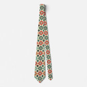 Cravate Cool Aztec motif carrelé occidental (Devant)