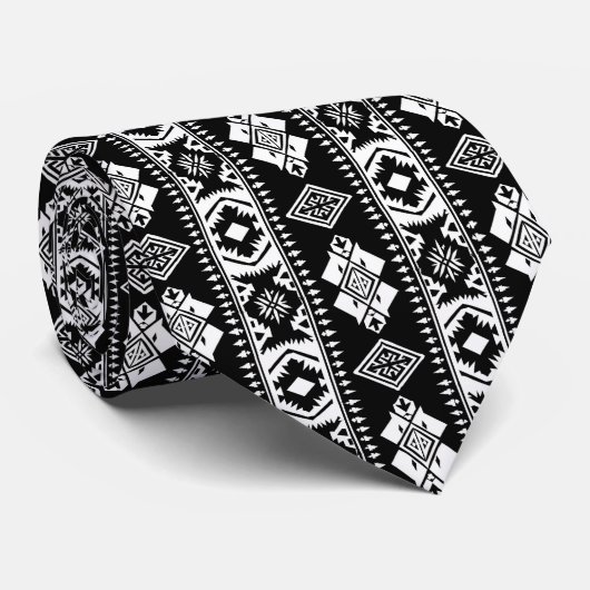 Cravate Cool Aztec motif carrelé occidental (Roulé)