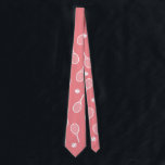 Cravate Cool Blanc Retro Racquettes de Tennis Motif Rose C<br><div class="desc">Raquettes de tennis blanches et roses Motif Pour lui | Court De Tennis D'Été. Cadeau pour joueur de tennis, match de tennis en raquette blanche sur un arrière - plan. Cadeau personnalisé pour un joueur de tennis. Joueurs de tennis branchés décoration maison. Des cadeaux de joueurs de tennis modernes et...</div>
