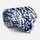 Cravate Cool bleu foncé Motif Abstrait (Roulé)