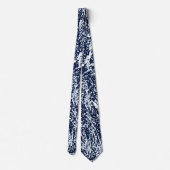 Cravate Cool bleu foncé Motif Abstrait (Dos)