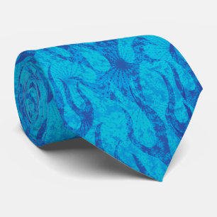Cravate Cool Blue Flames Nouveauté