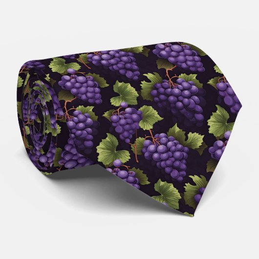 Cravate Cool carrelage raisins motif (Roulé)