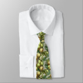 Cravate Cool carrelé kiwi motif fruit (Attaché)