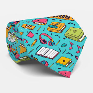 Cravate Cool carrelé motif de l'école enseignant