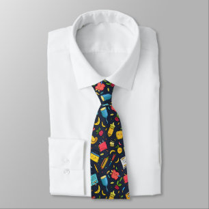 Cravate Cool carrelé motif de l'école enseignant
