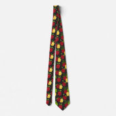 Cravate cool carrelé pomme motif fruit (Dos)