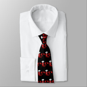 Cravate Cool chef homard carrelé motif