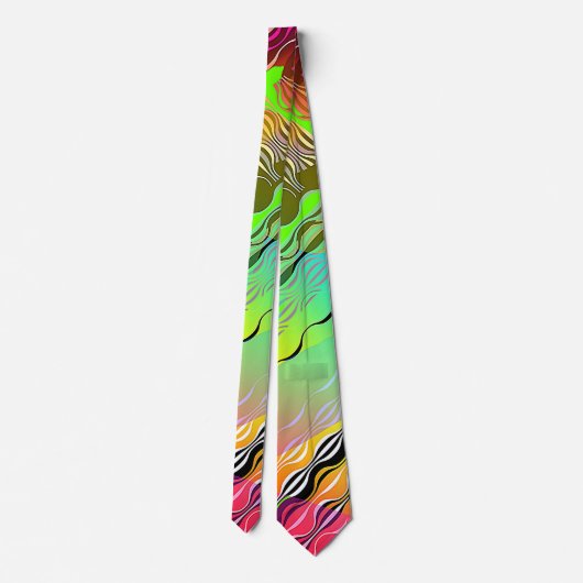 CRAVATE COOL DEBONAIR FLOWING MULTI COULEUR NECKTIE CRAVAT (Dos)