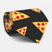 Cravate Cool et fun pizza tranches motif (Roulé)