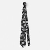 Cravate Cool funky Rétro Fleurs modernes Motif (Devant)