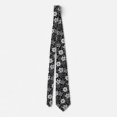 Cravate Cool funky Rétro Fleurs modernes Motif (Dos)