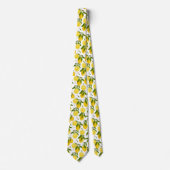 Cravate cool lemon fruit tiled pattern neck tie  (Devant)