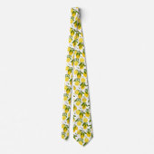 Cravate cool lemon fruit tiled pattern neck tie  (Dos)