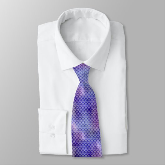 Cravate Cool Mermaid Scales Motif (Attaché)