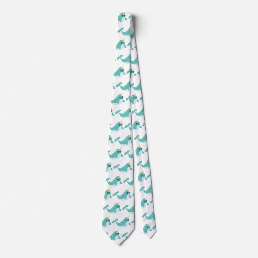 Cravate Cool Narwhal Motif (Devant)