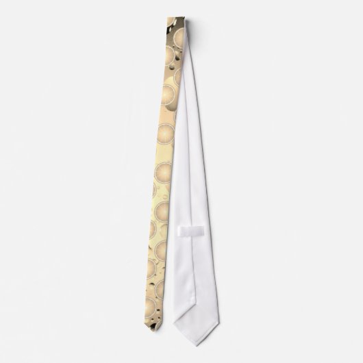 Cravate Cool Orange tranches de fruits motif gouttes d'eau (Dos)