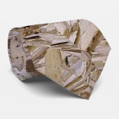 Cravate Cool OSB Construction Plywood Texture Print (Roulé)