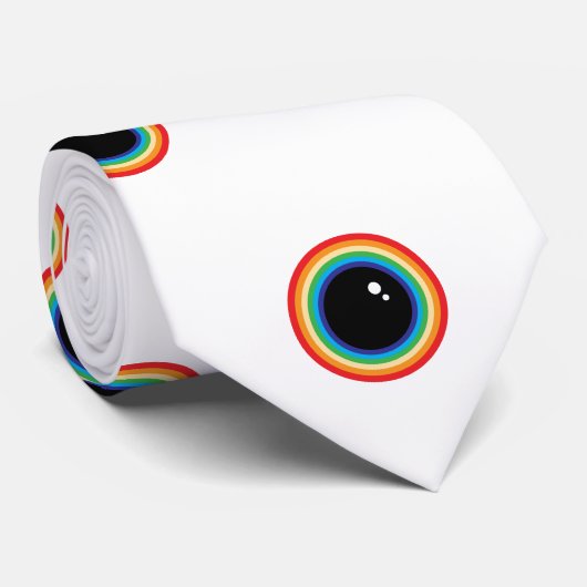 Cravate Cool Rainbow Eyes (Roulé)
