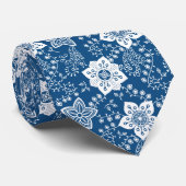 Cravate Cool Retro Moderne Fleurs funky Motif (Roulé)