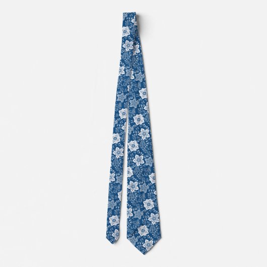 Cravate Cool Retro Moderne Fleurs funky Motif (Dos)