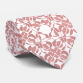 Cravate Cool Rose Abstrait Motif Design (Roulé)