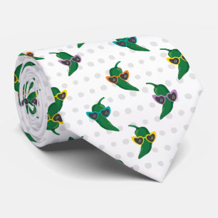 Cravate Cool Shades Green Chili Motif