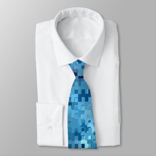Cravate Cool tendance Blue Motif (Attaché)