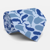 Cravate cool tiled beach fish pattern (Roulé)