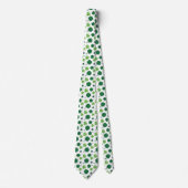 Cravate Cool tiled four leaf clovers shamrocks pattern (Devant)